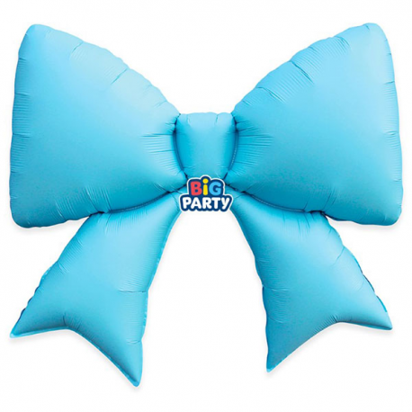 PALLONCINO MYLAR FIOCCO AZZURRO GRANDE SUPERSHAPE 98x75cm