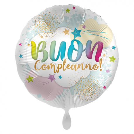 PALLONCINO \\"Buon Compleanno\\" CELEBRATE - Mylar standard 43cm