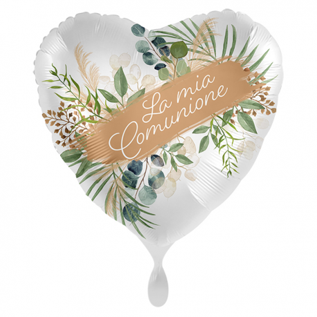 PALLONCINO \\"La mia Comunione\\" NATURAL FRAME - Mylar standard 43cm