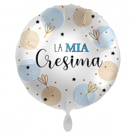 PALLONCINO \\"La mia Cresima\\" LUCKY - Mylar standard 43cm