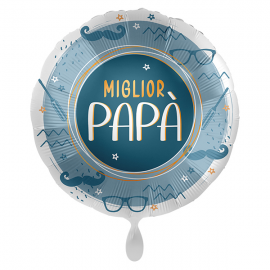 PALLONCINO \\"Miglior Papà\\" BEST DAD - Mylar standard 43cm