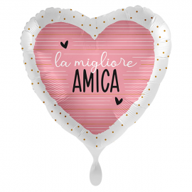 PALLONCINO "Migliore Amica" BEST GIRLFRIEND - Mylar standard 43cm
