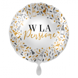 PALLONCINO \\"W la Pensione\\" PARTY - Mylar standard 43cm