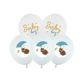 PALLONCINI \\"BABY BOY\\" - Pz.6 - ø cm.30