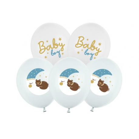 PALLONCINI \\"BABY BOY\\" - Pz.6 - ø cm.30