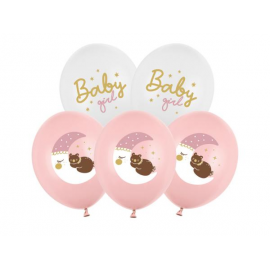 PALLONCINI \\"BABY GIRL\\" - Pz.6 - ø cm.30