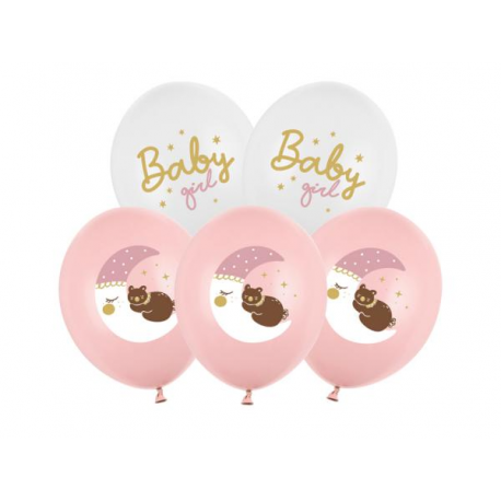 PALLONCINI \\"BABY GIRL\\" - Pz.6 - ø cm.30