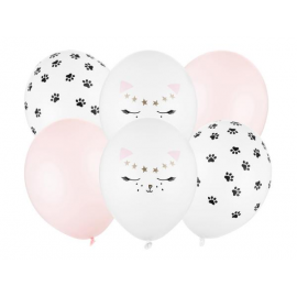 PALLONCINI CAT - Pz.6 - ø cm.30 MIX