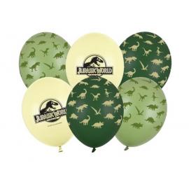 PALLONCINI JURASSIC WORLD - Pz.6 - ø cm.30 MIX