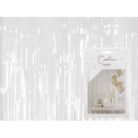 TENDA DECORATIVA PER FESTE BIANCA 100x200cm