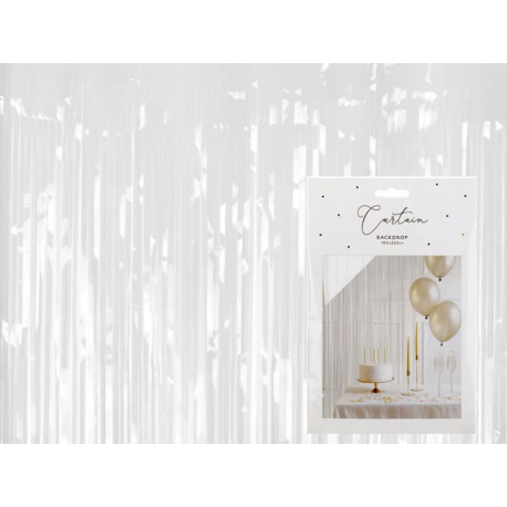 TENDA DECORATIVA PER FESTE BIANCA 100x200cm