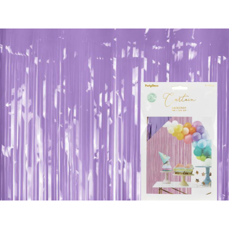 TENDA DECORATIVA PER FESTE LILLA 100x200cm
