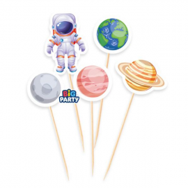 5 MINI CAKE TOPPER \\"UNIVERSO\\"
