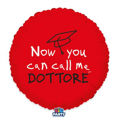 PALLONCINO MYLAR LAUREA DOTTORE \\"UGLY CAKE\\" 45cm