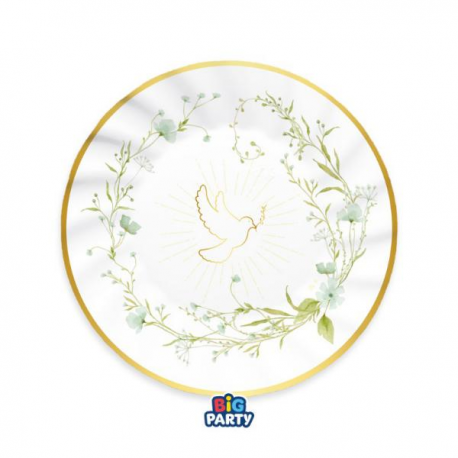 PIATTI CRESIMA \\"COLOMBA\\" 25cm - 6 pezzi