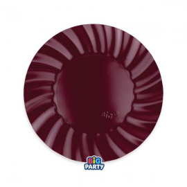 PIATTI WAVY BORDEAUX 20cm - 6 pezzi