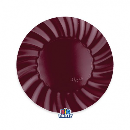 PIATTI WAVY BORDEAUX 20cm - 6 pezzi