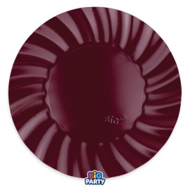 PIATTI WAVY BORDEAUX 30cm - 6 pezzi