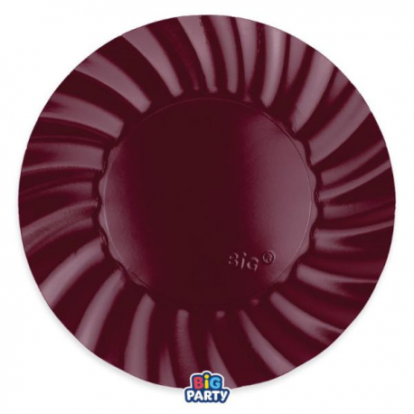 PIATTI WAVY BORDEAUX 30cm - 6 pezzi