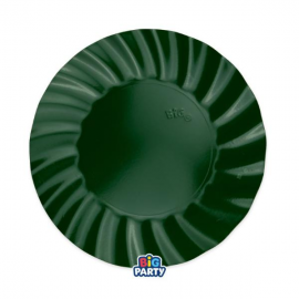 PIATTI WAVY VERDE FORESTA 25cm - 6 pezzi