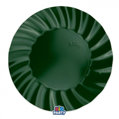 PIATTI WAVY VERDE FORESTA 30cm - 6 pezzi