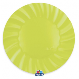 PIATTI WAVY VERDE LIME 30cm - 6 pezzi