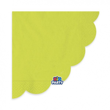 TOVAGLIOLI WAVY VERDE LIME 33x33 - 16 pezzi