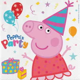 TOVAGLIOLI PEPPA PIG 2 VELI 33X33 PZ.20