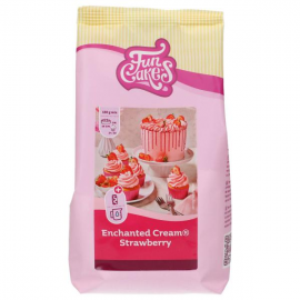 PREPARATO PER CREMA INCANTATA ALL FRAGOLA (utilizzabile al posto della panna montata) - 450 gr - Funcakes Mix