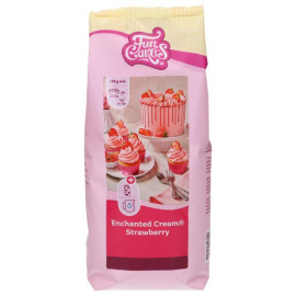 PREPARATO PER CREMA INCANTATA ALL FRAGOLA (utilizzabile al posto della panna montata) - 900 gr - Funcakes Mix