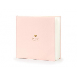 GUESTBOOK \\"FOR SWEET MEMORIES\\" ROSA - Libro degli ospiti 22 pagine 20,5x20,5cm