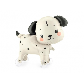 PALLONCINO MYLAR CAGNOLINO CON ROTELLE - 70x59cm \\"Gonfiabile solo ad aria\\"