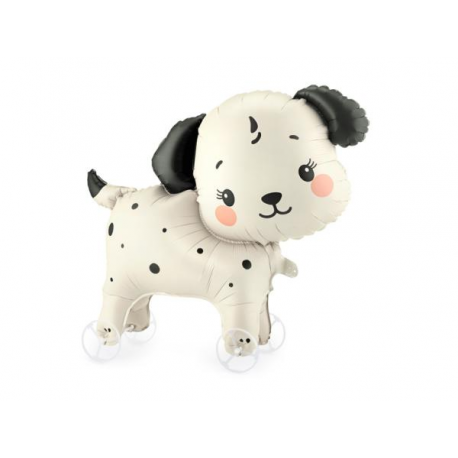 PALLONCINO MYLAR CAGNOLINO CON ROTELLE - 70x59cm \\"Gonfiabile solo ad aria\\"