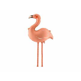 PALLONCINO MYLAR FENICOTTERO ROSA - 65x67cm \\"Standing Balloon\\"