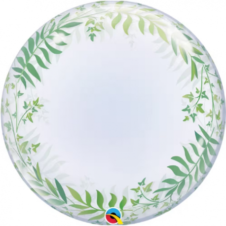PALLONCINO DECO BUBBLE ELEGANT GREENERY ø 61cm