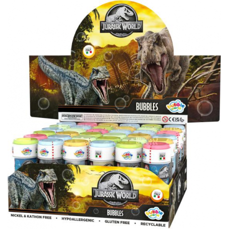 BOLLE DI SAPONE DINOSAURI (Jurassic World Bubbles 60ml)