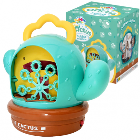 MACCHINA PER BOLLE CACTUS - Con 2 ricariche (necessita di 4 pile AA)
