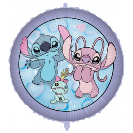 PALLONCINO STITCH & ANGEL FOIL STANDARD ø 45cm