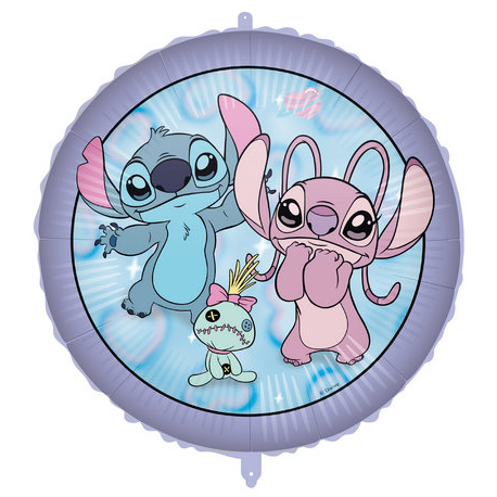PALLONCINO STITCH & ANGEL FOIL STANDARD ø 45cm