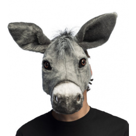 MASCHERA ASINO \\"effetto realistico\\" - HALF MASK DONKEY
