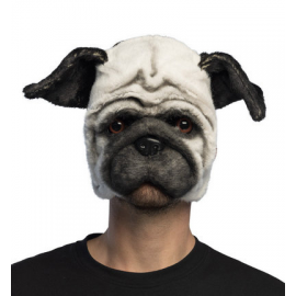MASCHERA CANE \\"effetto realistico\\" - HALF MASK PUG