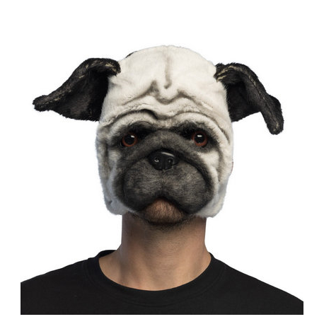 MASCHERA CANE \\"effetto realistico\\" - HALF MASK PUG