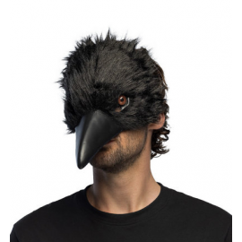 MASCHERA CORVO \\"effetto realistico\\" - HALF MASK CROW