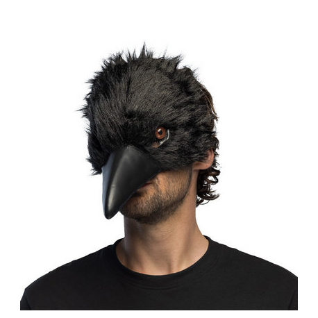 MASCHERA CORVO \\"effetto realistico\\" - HALF MASK CROW