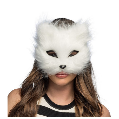 MASCHERA GATTA BIANCA