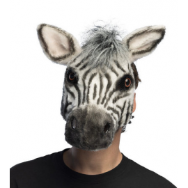MASCHERA ZEBRA \\"effetto realistico\\" - HALF MASK ZEBRA
