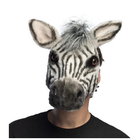 MASCHERA ZEBRA \\"effetto realistico\\" - HALF MASK ZEBRA