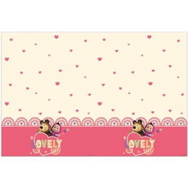 TOVAGLIA PLASTICA MASHA E ORSO CM.120X180
