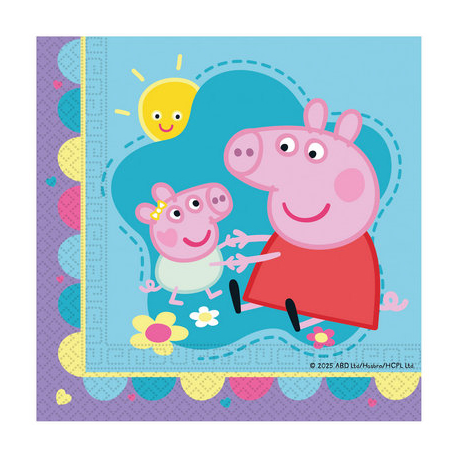 TOVAGLIOLI PEPPA PIG \\"Made with love\\" 2 VELI 33X33 PZ.20