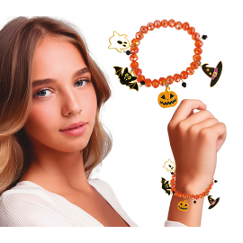 BRACCIALE HALLOWEEN CON FIGURE ARANCIO
